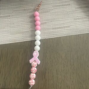 Breast cancer awareness month keychain